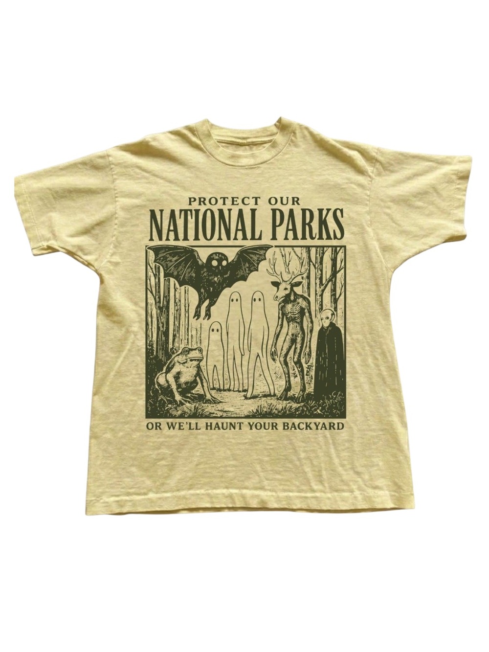 Gildan Protect Our National Parks Graphic Tee - Yellow